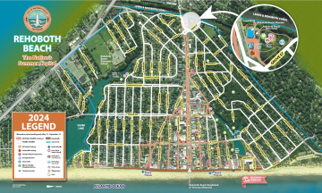 City of Rehoboth Beach 2024 parking map
