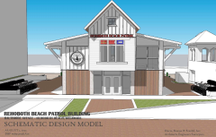 Concept rendering of new Rehoboth Beach Patrol HQ and comfort station