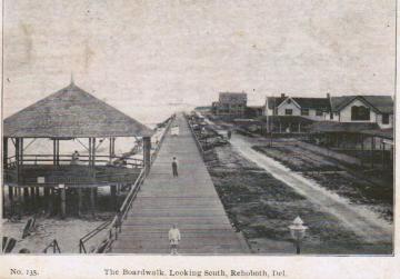 Rehoboth Beach boardwalk historical photo