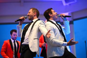 The Jeersey Tenors performing at Rehoboth Beach bandstand